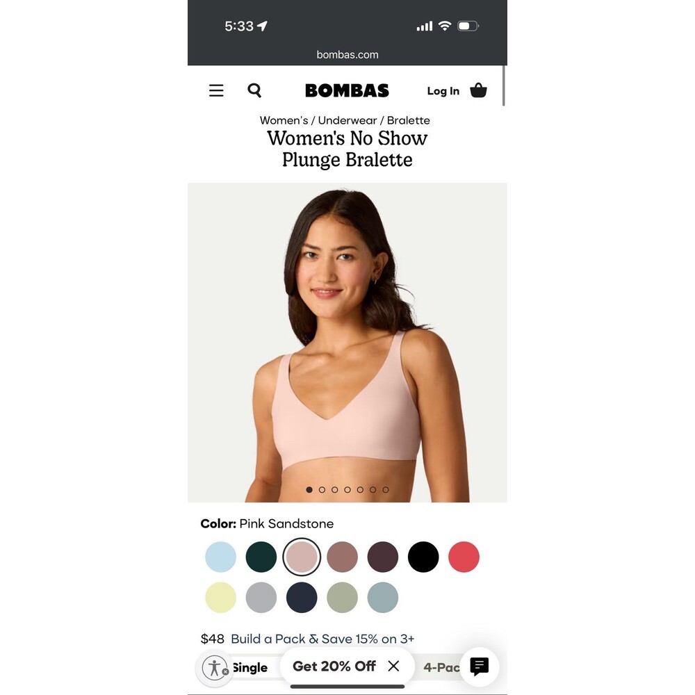 Women’s No Show Plunge Bralette